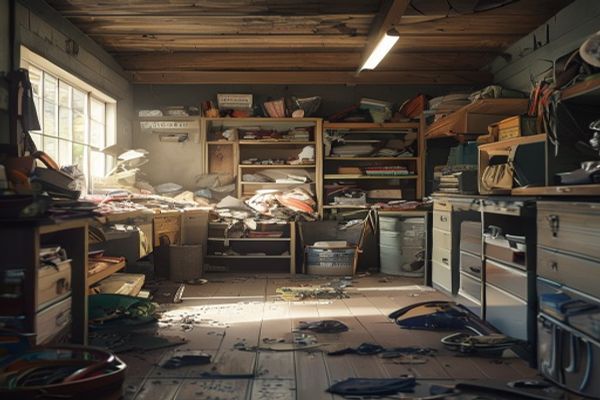 Garage cleanout junk removal